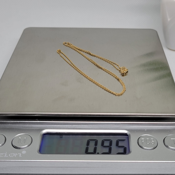 18K Gold Dainty Chain Necklace, 16" - FIXED ON PRICE - Picture 9 of 9